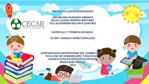 Proyecto Lúdico Pedagógico