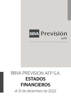 Estados Financieros BBVA Previsión AFP