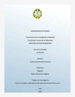 Revista Autoconocimiento Emocional