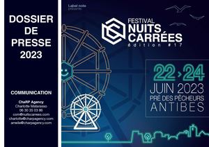 NUITS CARREES 2023 - Dossier de Presse