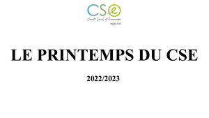 Le Printemps Du Cse Irp