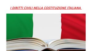 I diritti civili nella Costituzione italiana