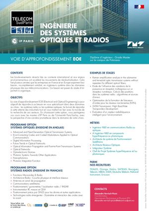 Option Ingénierie des sytèmes optiques et radios (EOE)
