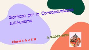 Giornata Consapevolezza Autismo Scuola Alessi