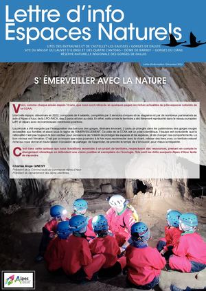 Lettre d'information des espaces naturels d'Alpes d'Azur 2022