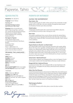 Papeete Map & Info