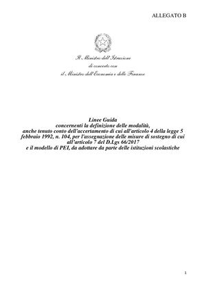 Linee Guida Copilazione Pei