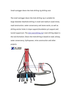 Small Dth Drilling Rig 20230408165619