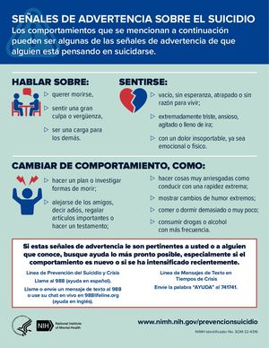 Senales De Advertencia Sobre Suicidio