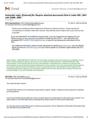 UCC1 filings and Stay Order emailed to IDOR Collections for KEVIN LEE AMOS(c)(TM)-ARR