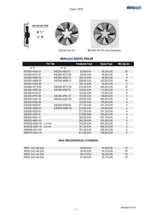 Ebm Fiyat Listesi 2023