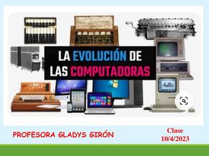 La Evolución de las computadoras
