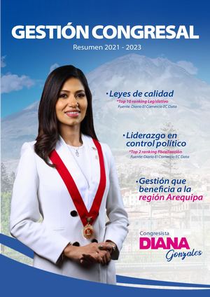Resumen de Gestión 2021 - 2023 / Congresista Diana Gonzales Delgado - 1