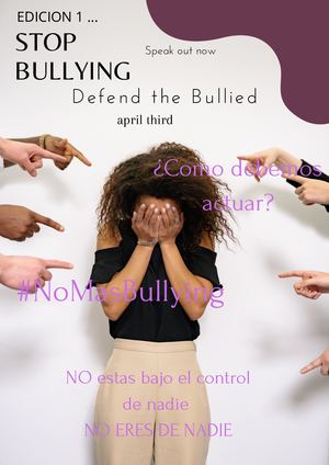 White Minimalist Stop Bullying Poster (2)