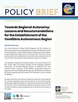 Policy Brief January February 2023
