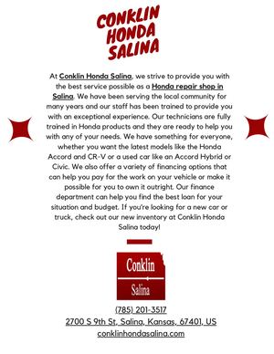 Conklin Honda Salina