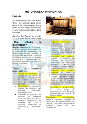Historia De La Informatica