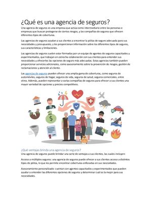 Qué Es Una Agencia De Seguros
