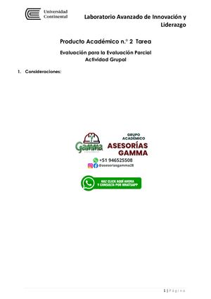 PA02 Laboratorio Avanzado De Innovación Y Liderazgo _ Universidad Continental