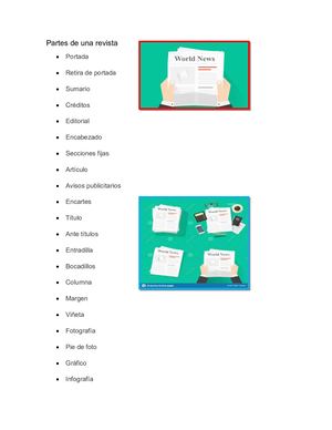 Partes De Una Revista Luisa Y Dina