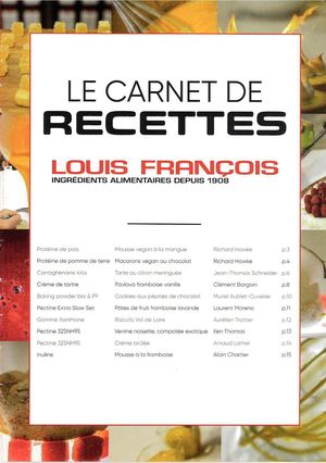 Louis Francois - Carnet de Recettes