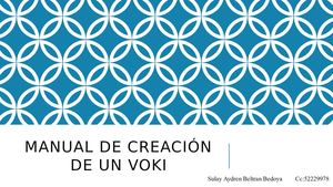 Manual De Creación De Un Voki
