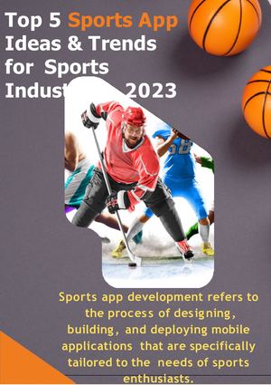 Top 5 Sports App Ideas & Trends for Sports Industry in 2023