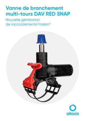 Vanne de branchement multi tours Dav Red Snap 2023 Cdavredsnap23