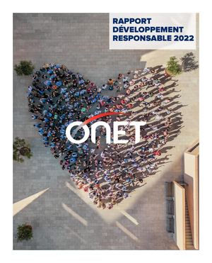 Onet Rapport Développement Responsable 2022