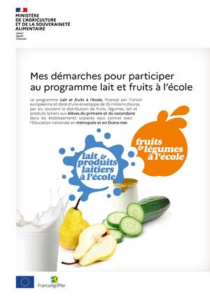 LAIT ET FRUITS ECOLE NOTICE