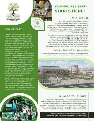 Gretna Public Library Fact Sheet