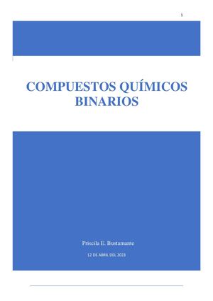 Compuestos Químicos Binarios