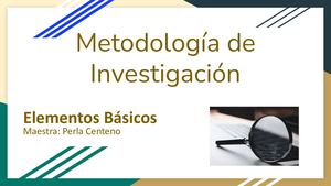 Metodología De La Investigación