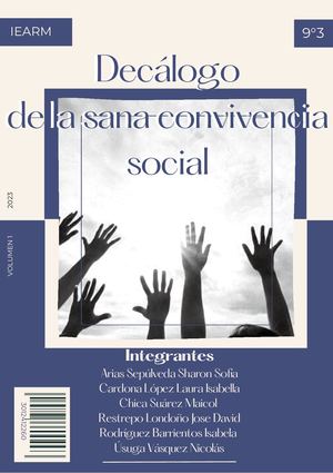 Decálogo Para Una Sana Convivencia Social Calameo