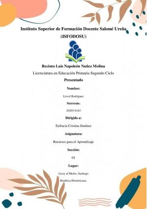 Recurso Del Aprendizaje