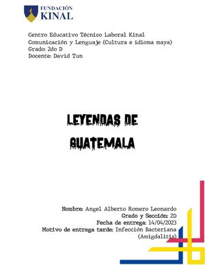 Revista Leyendas De Guatemala