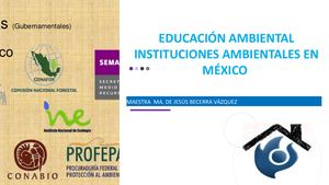 Instituciones Ambientales En México