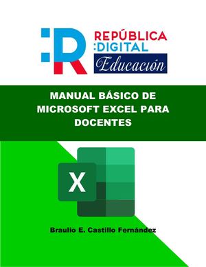 MANUAL BÁSICO DE MICROSOFT EXCEL PARA DOCENTES