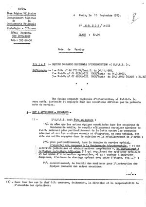 4 1973 09 10 Note 8522 Création Ecri