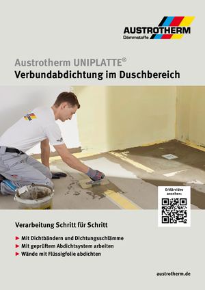 Austrotherm UNIPLATTE Verbundabdichtung im Duschbereich