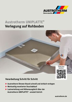 Austrotherm UNIPLATTE Verlegung auf Rohboden