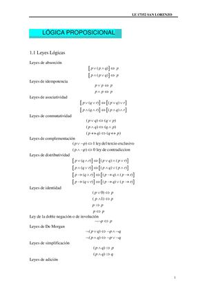 Quinto Grado Logica Proposional