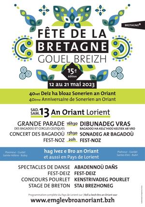 Programme Fête de la Bretagne 2023