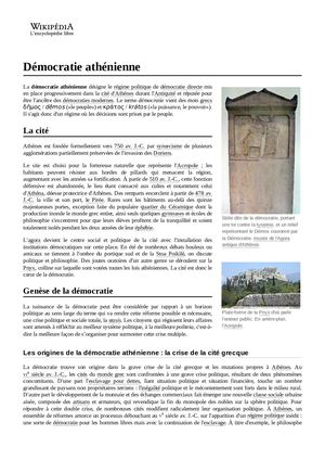 Démocratie Athénienne