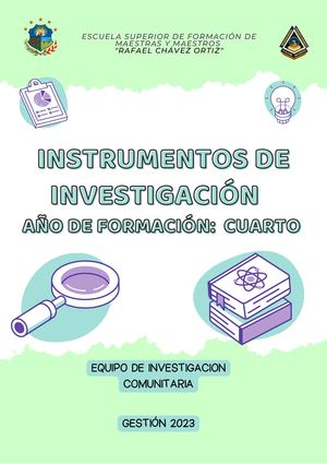 Instrumentos Para La Pec 4to Año 2023