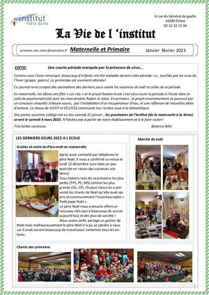 Journal Janvier Février 2023