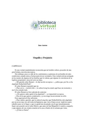 Orgullo y prejuicio