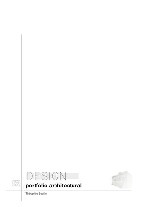Seclin Théophile Portfolio Complet