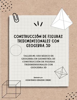 Taller#5 Construcción De Figuras 3d Gian Geraldino