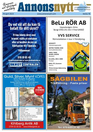 Annonsnytt V16 2023
